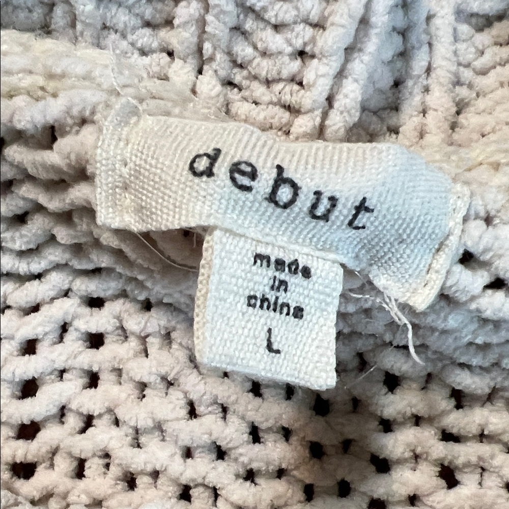 Debut Distressed Beige Sweater - Picture 5 of 5